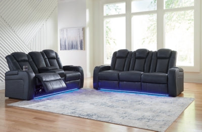 Fyne-Dyme Power Reclining Sofa and Loveseat - 36603U1