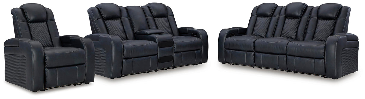 Fyne-Dyme Power Reclining Sofa, Loveseat and Recliner - 36603U2