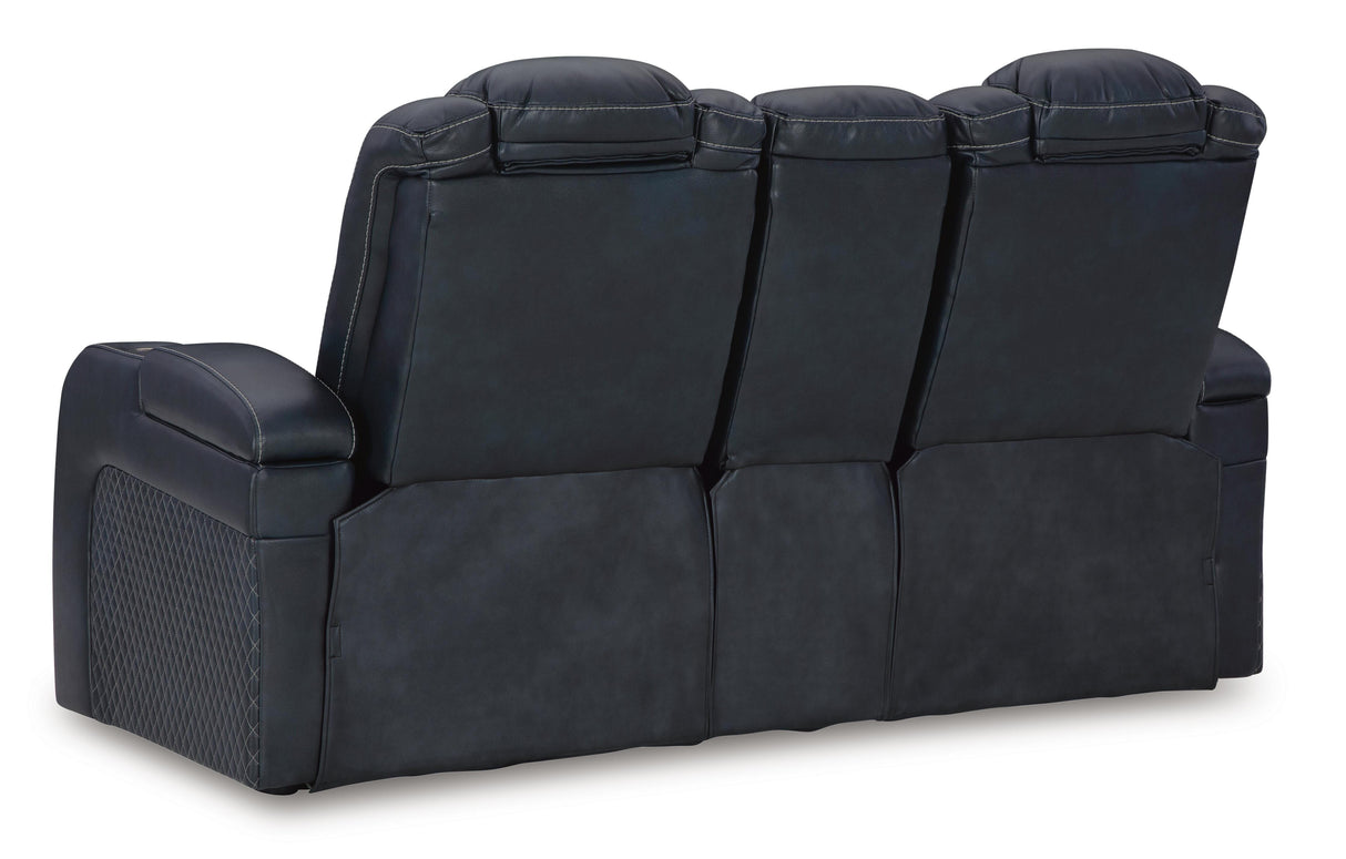 Fyne-Dyme Power Reclining Loveseat with Console - 3660318
