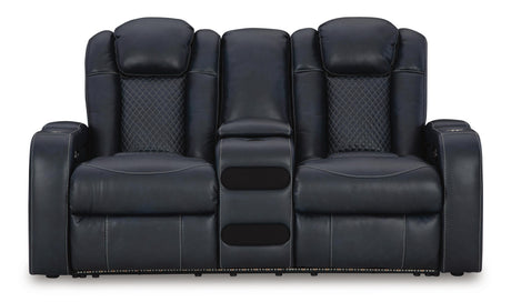 Fyne-Dyme Power Reclining Loveseat with Console - 3660318