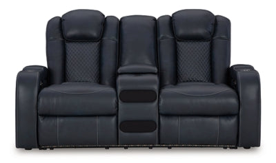 Fyne-Dyme Power Reclining Loveseat with Console - 3660318