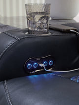 Fyne-Dyme Power Reclining Loveseat with Console - 3660318