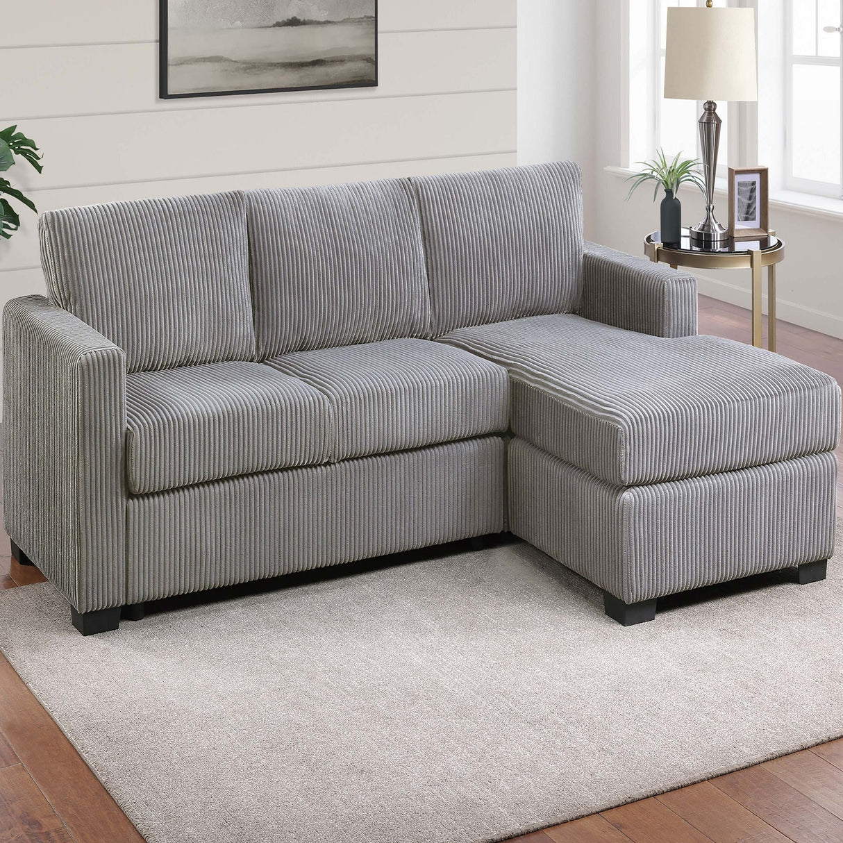 Modern L-Shaped Sectional Sofa