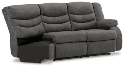 Partymate Right-Arm Facing Reclining Loveseat with Half Wedge - 3690350