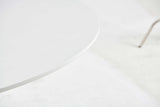 Table Mid-Century Dining Table For 4 - 6 People With Round Table Top, Pedestal Dining Table, End Table Leisure Coffee Table, Cross Leg