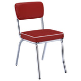 Open Back Upholstered Side Chairs (Set of 2)