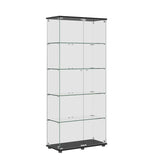 Display Cabinet With Shelf Double Doors And Lock
