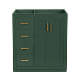 Retro Style Bathroom Vanity With 3 Drawers & Soft-Closing Doors