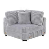 Corner Wedge Chair With Pillow, Living Room Furniture
