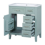 Modern Bathroom Vanity With Sink Combo, 3 Drawers