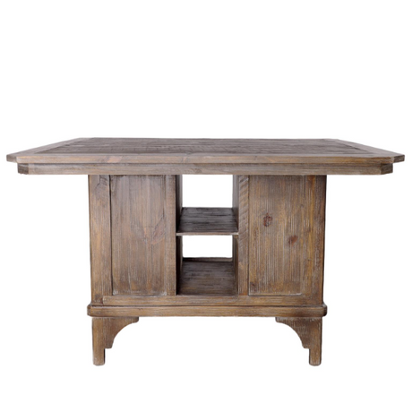 Camry Barnwood Pub Table 4 Barsools & 2 Backless Stools - BARBBWx4+PUB48BW+PUB48BWB+BARFBBW