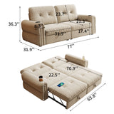 Cloud Like Convertible Sofa Bed With For Living Room