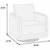 Swivel Accent Chair Upholstered