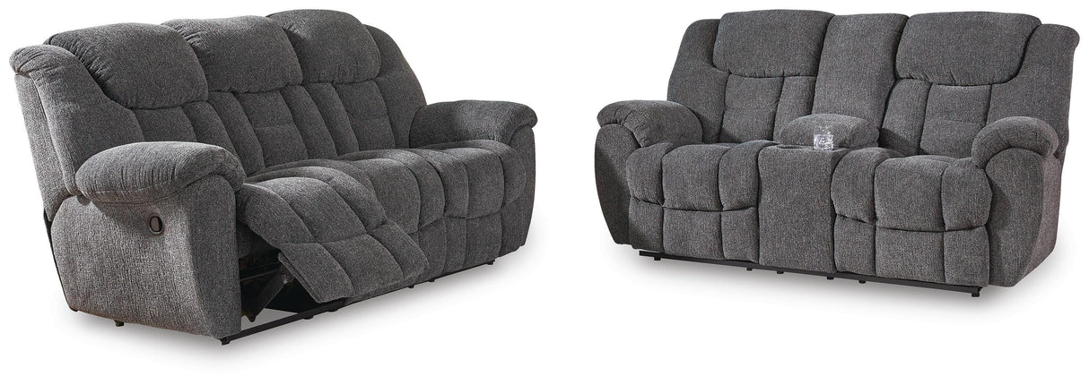 Foreside Reclining Sofa and Loveseat - 38104U1