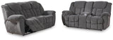 Foreside Reclining Sofa and Loveseat - 38104U1