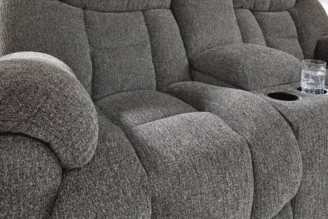 Foreside Reclining Loveseat with Console - 3810494