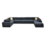 Custom Configuration Modular Sectional With Toss Pillows