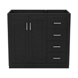 Retro Style Bathroom Vanity, 3 Drawers & Soft Closing Doors