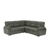 Convertible Sectional Sofa Bed & Pull Out Sleeper And Storage