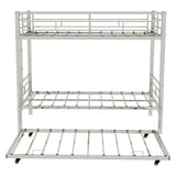 Bunk Bed For Kids, Convertible Frame With Ladders & Guardrail