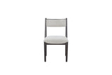 Comfortable Upholstery Cresent Chair (Set of 2) - Peppercorn