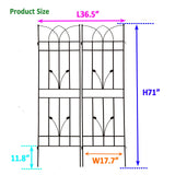 Metal Garden Trellis Rustproof For Climbing Plants Outdoor Flower Support