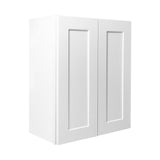 Shaker Wall Cabinet With Soft Close Hinges, Adjustable Shelves, Double Door