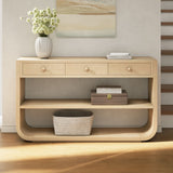 Console Table With 3 Soft Close Drawers & 2 Open Shelves