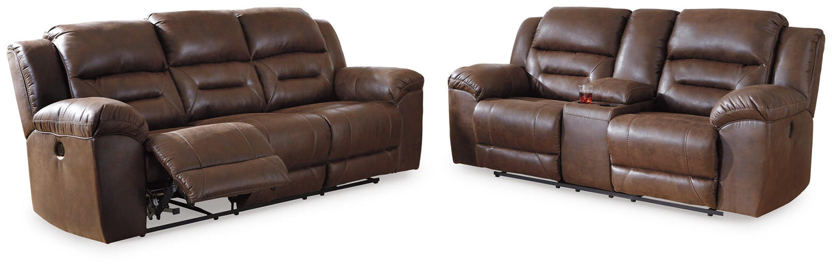 Stoneland Power Reclining Sofa and Loveseat - 39904U2