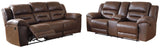 Stoneland Reclining Sofa and Loveseat - 39904U1