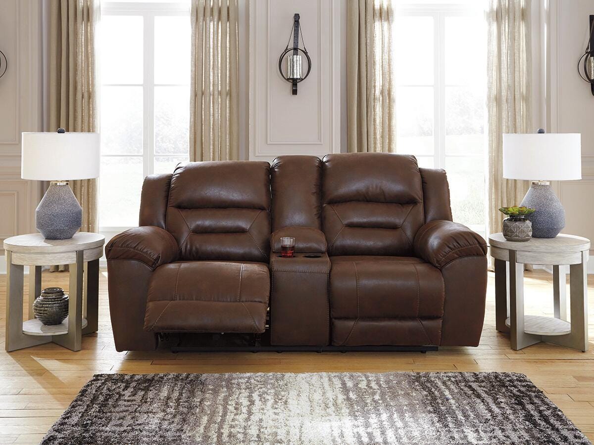 Stoneland Reclining Loveseat with Console - 3990494