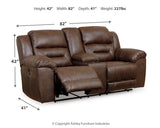 Stoneland Power Reclining Loveseat with Console - 3990496