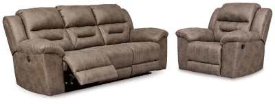 Stoneland Power Reclining Sofa and Manual Recliner - 39905U12