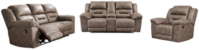 Stoneland Reclining Sofa, Loveseat and Recliner - 39905U6