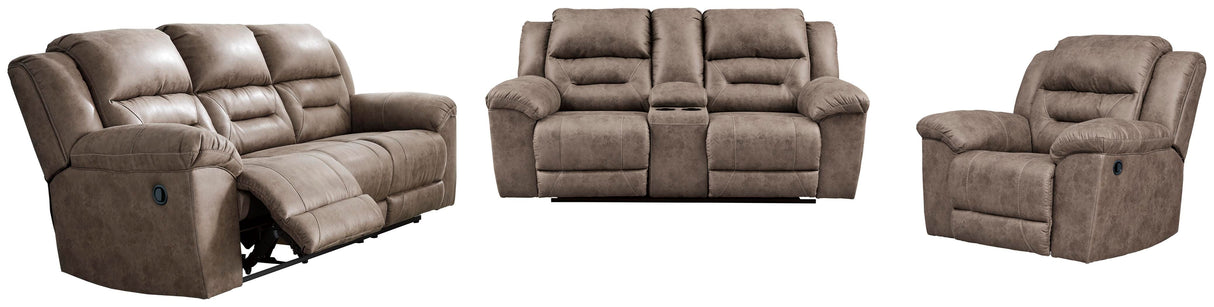Stoneland Reclining Sofa, Loveseat and Recliner - 39905U6