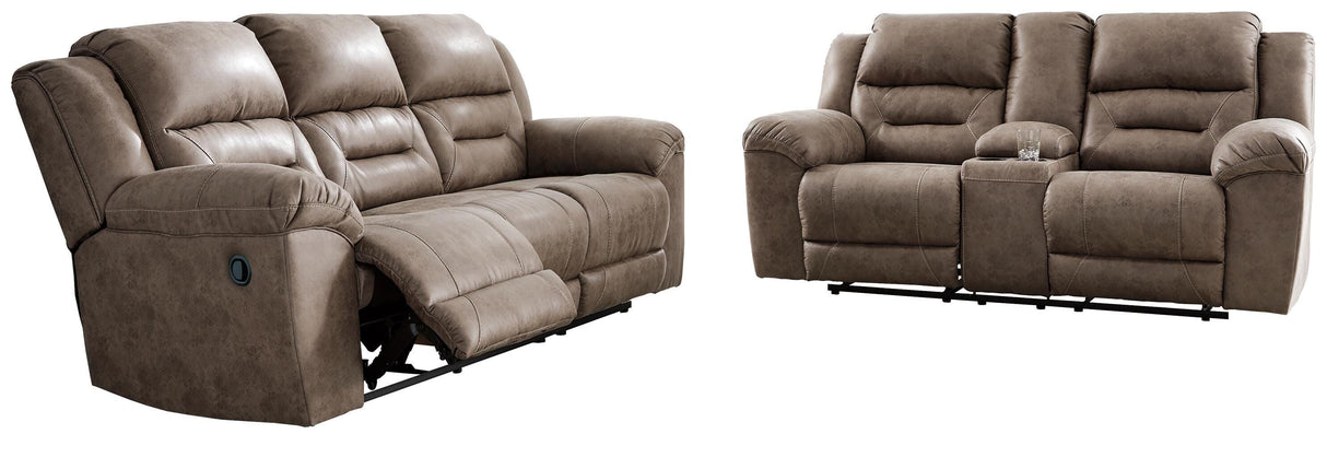 Stoneland Reclining Sofa and Loveseat - 39905U1