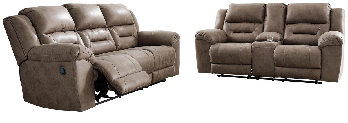 Stoneland Reclining Sofa and Loveseat - 39905U1