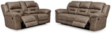 Stoneland Reclining Sofa and Power Reclining Loveseat - 39905U4
