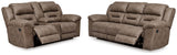 Stoneland Reclining Sofa and Power Reclining Loveseat - 39905U4