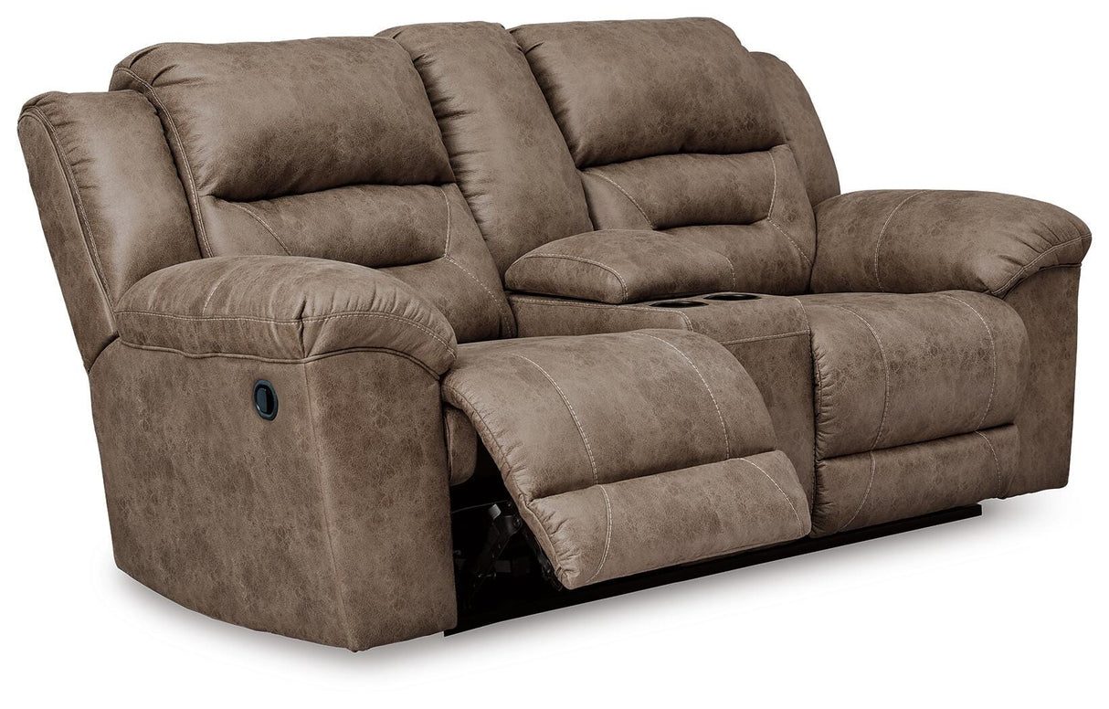 Stoneland Reclining Loveseat with Console - 3990594