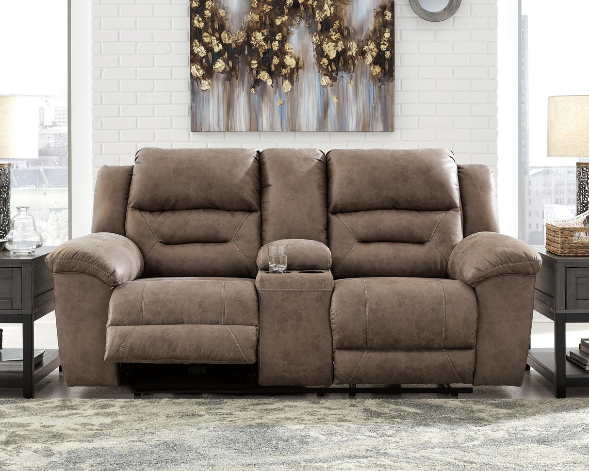 Stoneland Reclining Loveseat with Console - 3990594