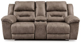 Stoneland Reclining Loveseat with Console - 3990594