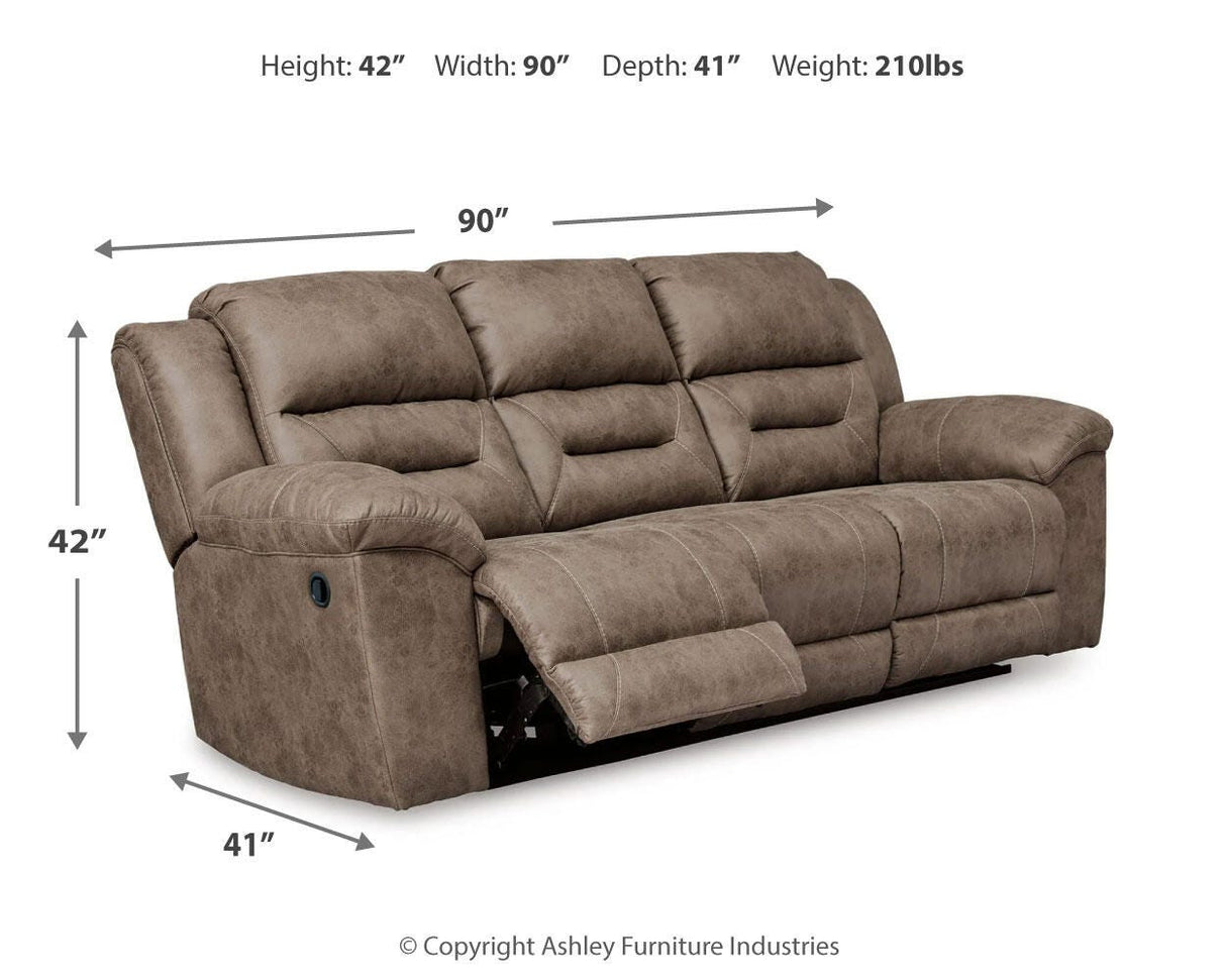Stoneland Reclining Sofa and Power Reclining Loveseat - 39905U4