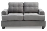 Stylish Transitional Loveseat For Two