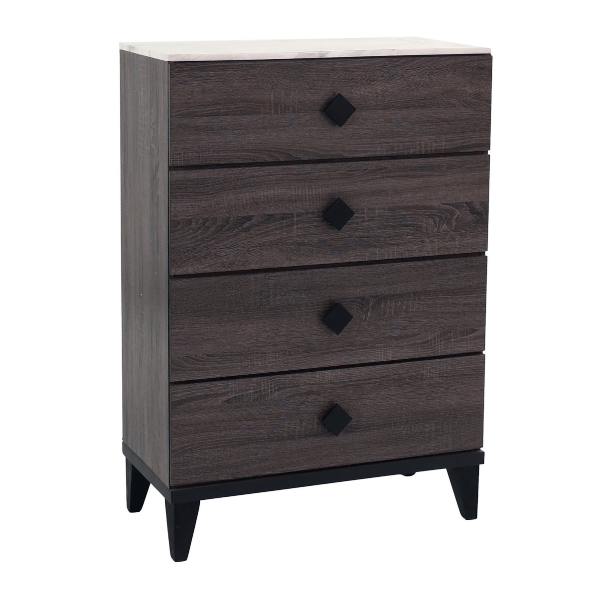 Bedroom Chest Of Drawers With 4 Drawer Storage - Gray / Gray