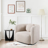 Japandi Style Accent Square Chair