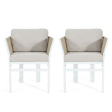 Outdoor Dining Chair, All-Weather Patio Seating For Backyard (Set of 2)