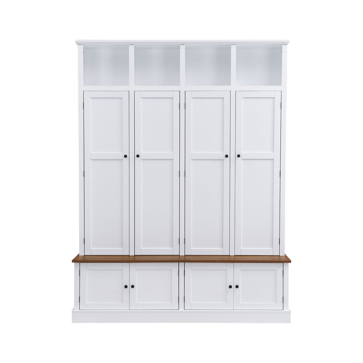 Hall Tree With Bench And Cabinet