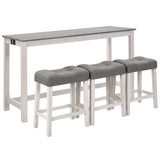 4 Piece Bar Table Set With Power Outlet
