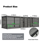 Thickened Chicken Coop For Outdoor - Black / Silver